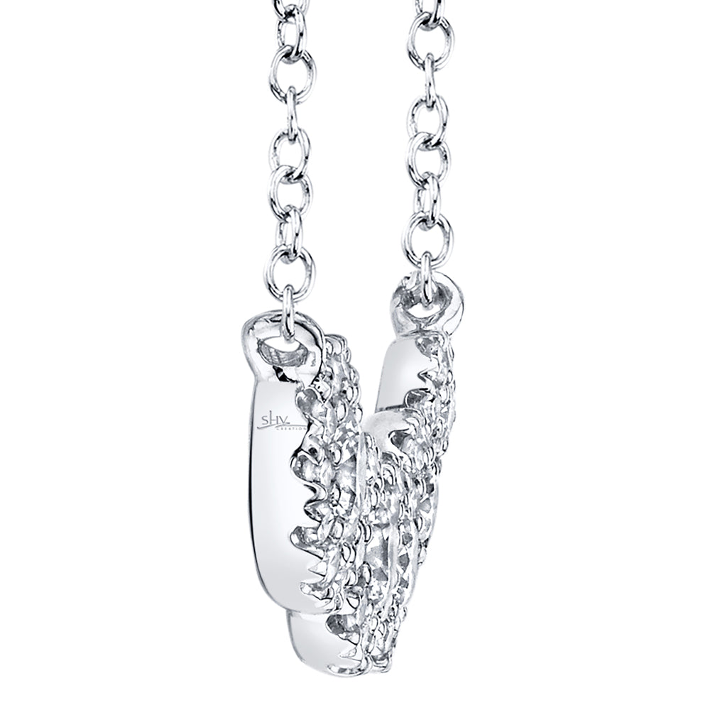 0.53CT 14K W/G DIAMOND NECKLACE