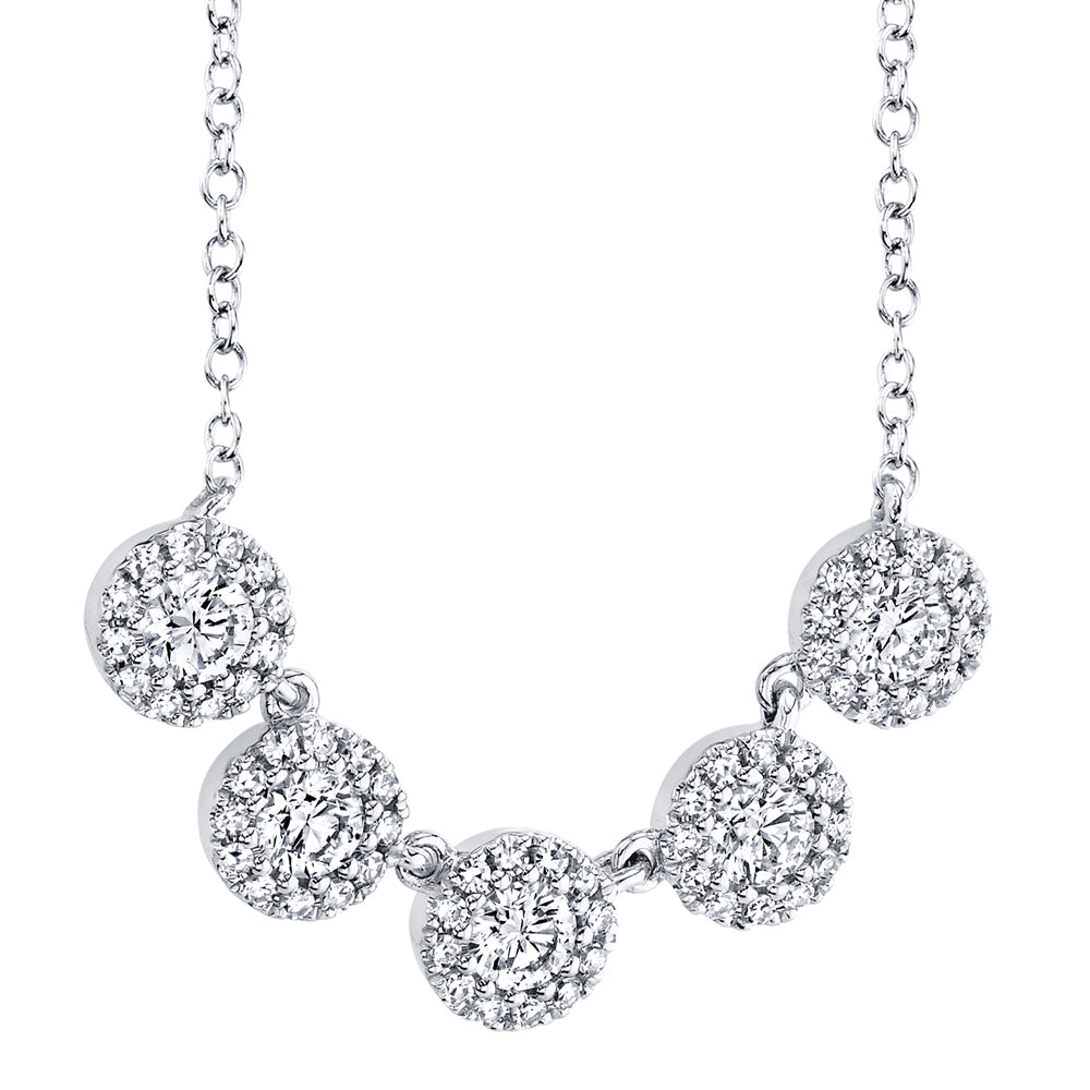 0.53CT 14K W/G DIAMOND NECKLACE