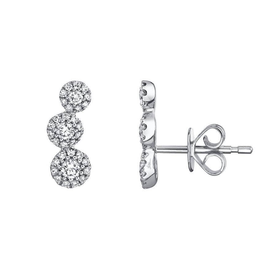 0.36CT 14K W/G DIAMOND STUD EARRING