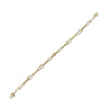 0.74CT 14K Y/G DIAMOND PAPER CLIP LINK BRACELET