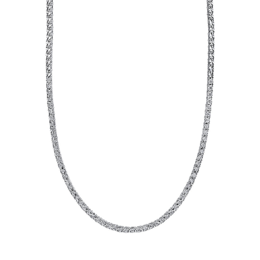 0.95CT 14K W/G DIAMOND TENNIS NECKLACE