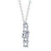 0.25CT 14K W/G DIAMOND CROSS NECKLACE
