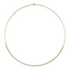 1.13CT 14K Y/G DIAMOND CROWN SETTING PAPER CLIP LINK NECKLACE