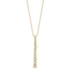 0.37CT 14K Y/G DIAMOND BEZEL JOURNEY NECKLACE