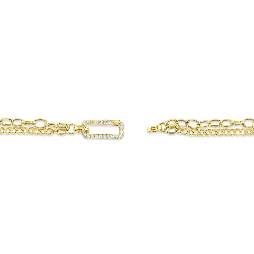 0.41CT 14K Y/G DIAMOND LINK BRACELET