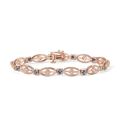 Art Deco Diamond & Sapphire Bracelet