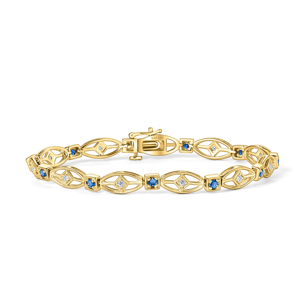 Art Deco Diamond & Sapphire Bracelet