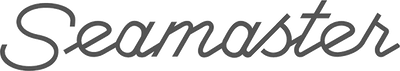 Omega Seamaster logo in a stylized font