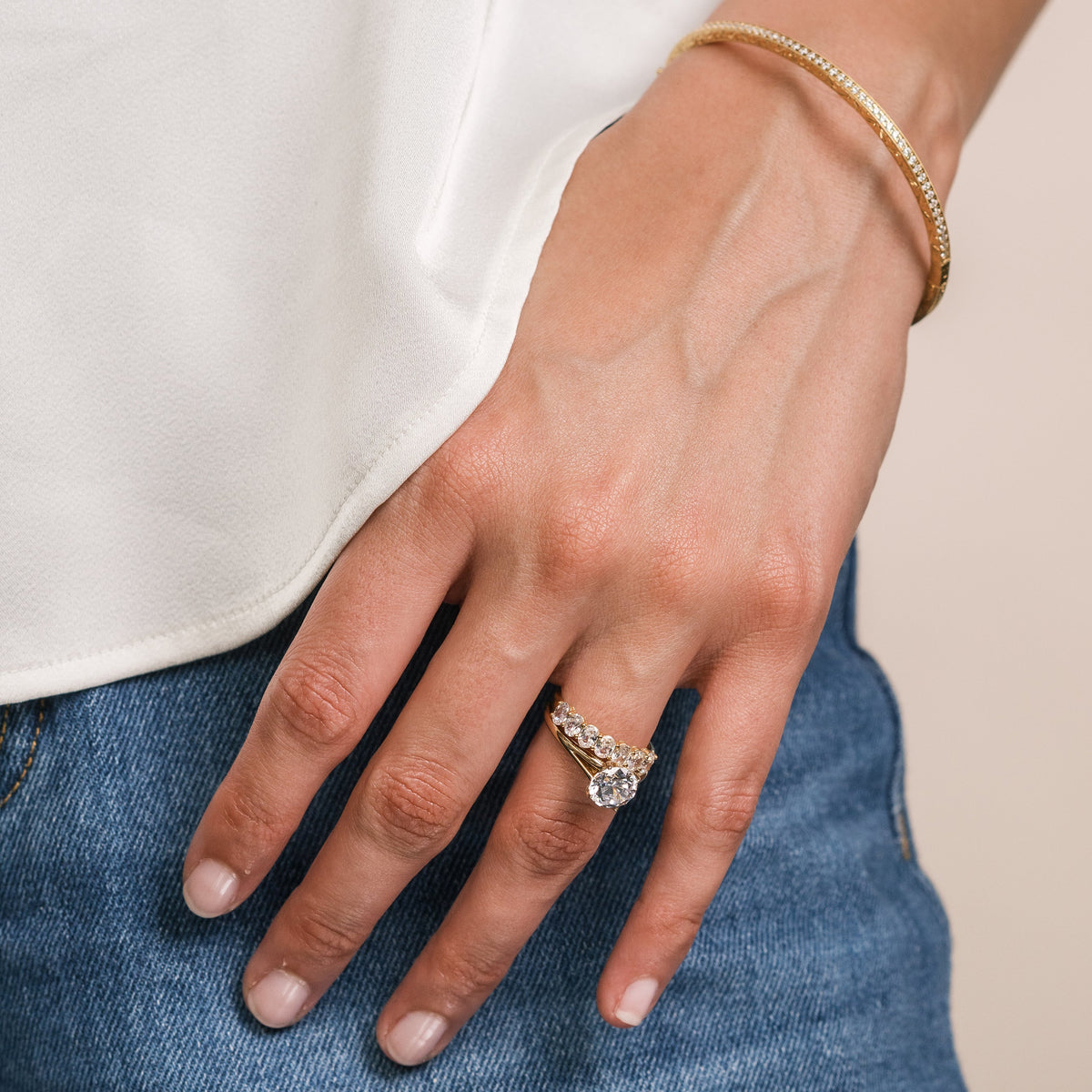 Classic Split Shank High Polish Engagement Ring