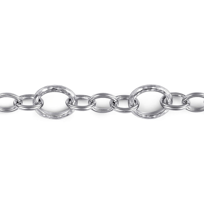 925 Sterling Silver Toggle Link Chain Bracelet