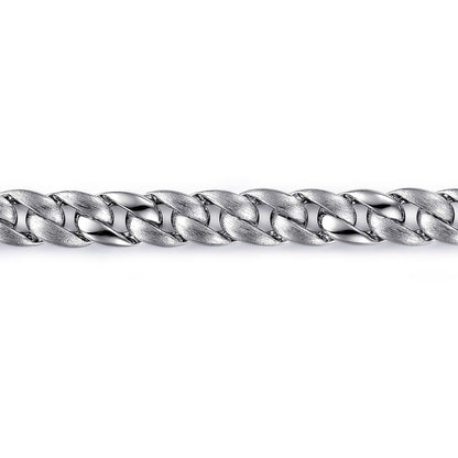 925 Sterling Silver Cuban Link Chain Bracelet
