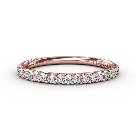 Delicate Modern Shared Prong Anniversary Band