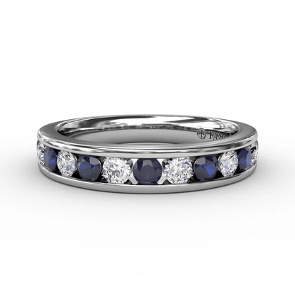 Single Row Sapphire and  Band