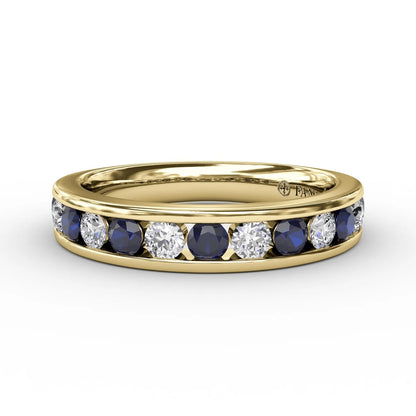 Single Row Sapphire and  Band