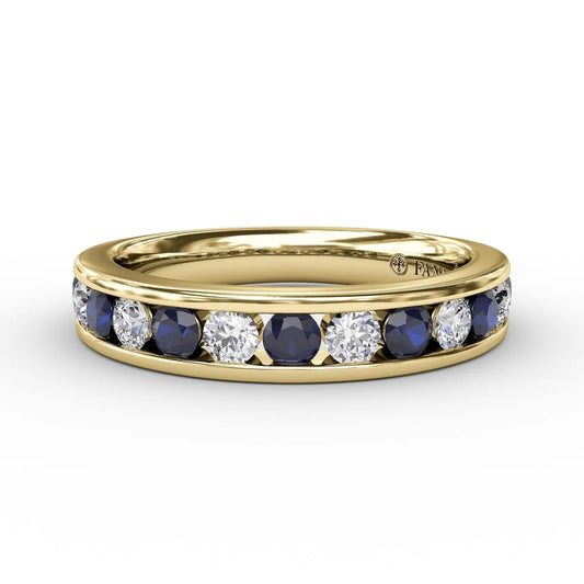 Single Row Sapphire and  Band
