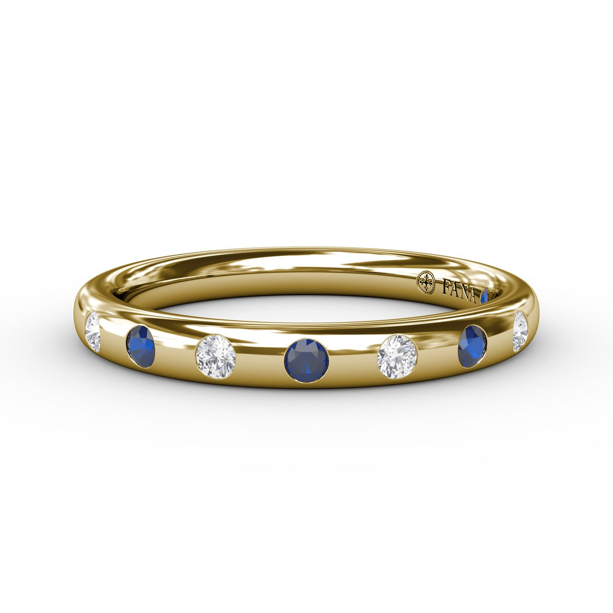 Sapphire Flush Setting Band