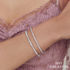 0.88CT 14K W/G DIAMOND BANGLE