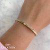 0.16CT 14K Y/G DIAMOND BANGLE