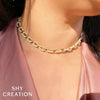 8.72CT 14K W/G DIAMOND PAVE LINK NECKLACE