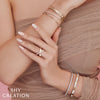0.19CT 14K Y/G DIAMOND BRIDGE RING