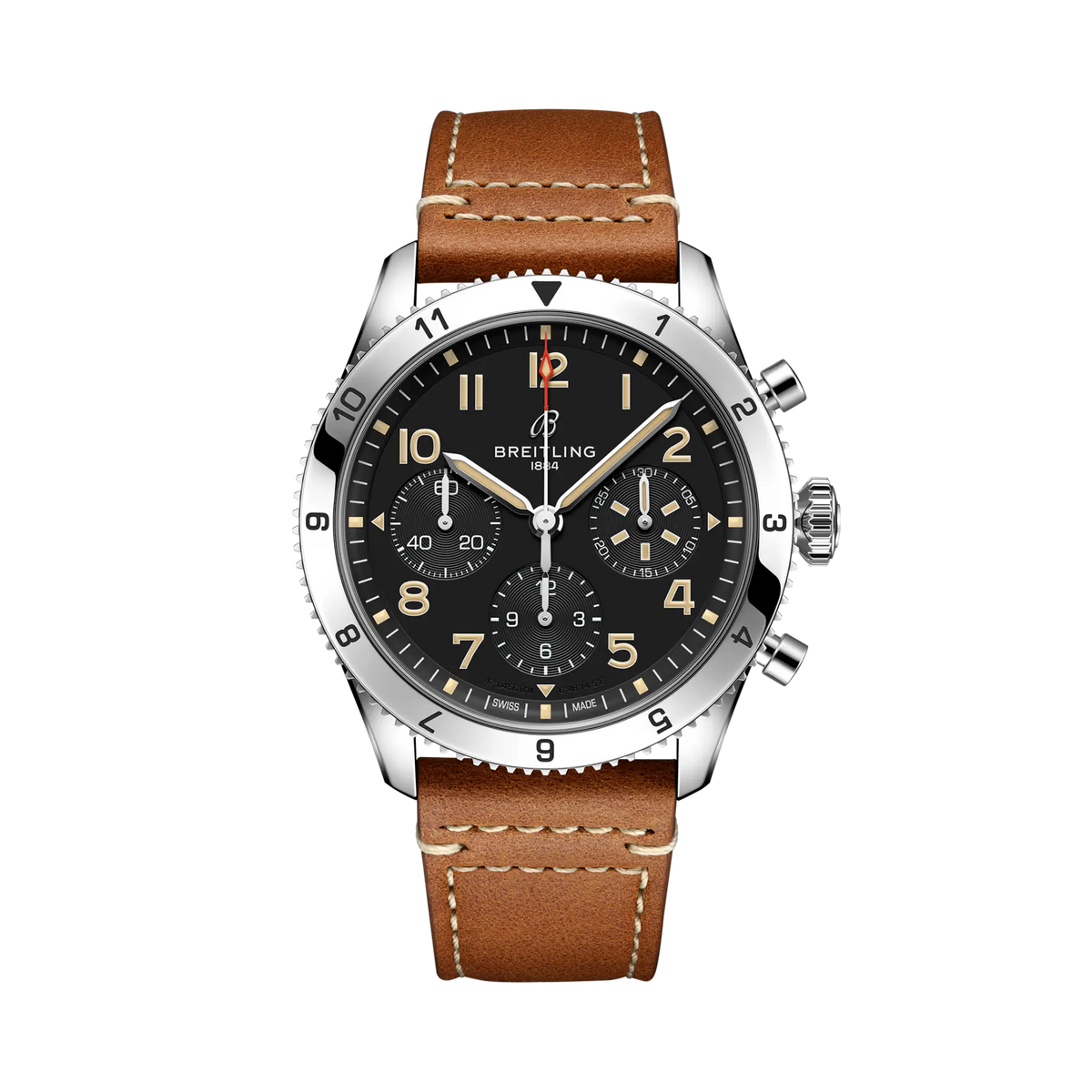 Classic AVI Chronograph 42 P-51 Mustang Stainless steel 42 mm A233803A1B1X1 main view