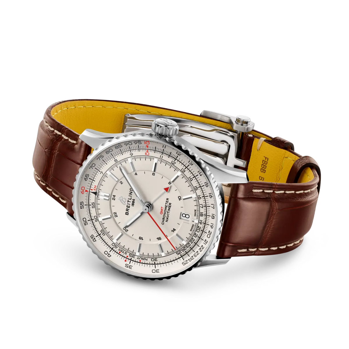 Navitimer Automatic GMT 41 Stainless steel 41 mm A32310211G1P1 third view