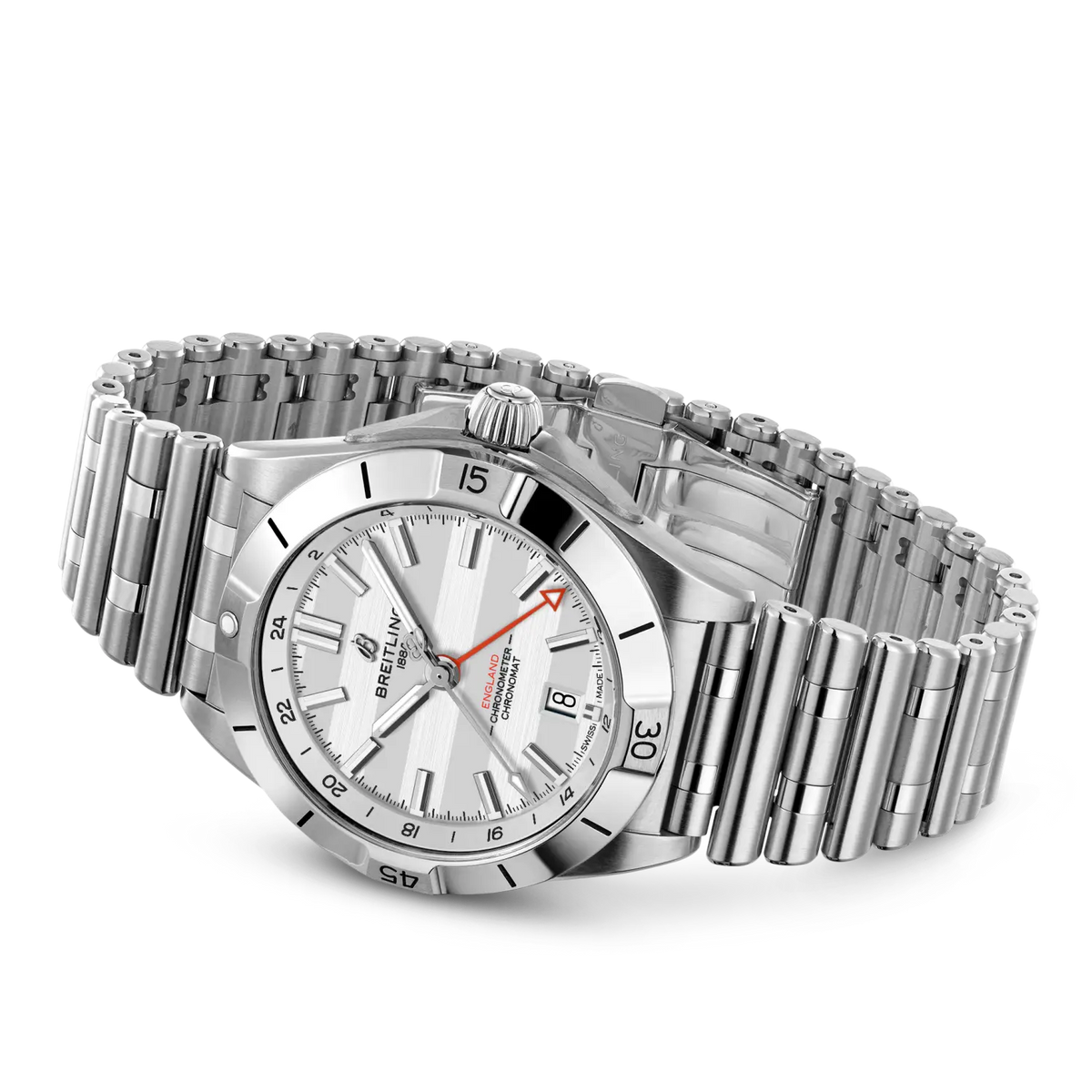 Chronomat Automatic GMT 40 Six Nations England Stainless steel 40 mm A323985B1A1A1 third view