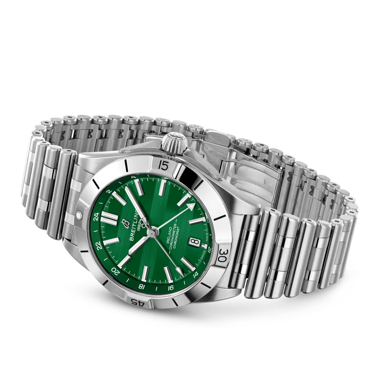 Chronomat Automatic GMT 40 Six Nations Ireland Stainless steel 40 mm A323987B1L1A1 third view
