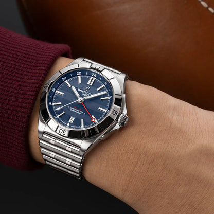 Chronomat Automatic GMT 40 Six Nations France Stainless steel 40 mm A323989B1C1A1 fifth view