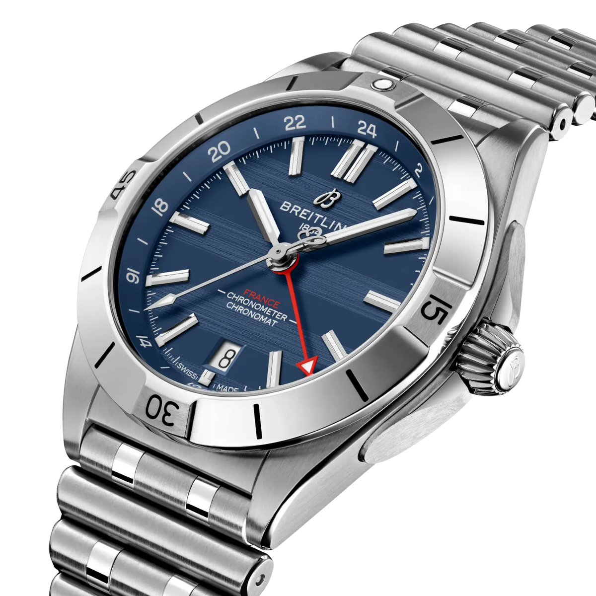 Chronomat Automatic GMT 40 Six Nations France Stainless steel 40 mm A323989B1C1A1 second view