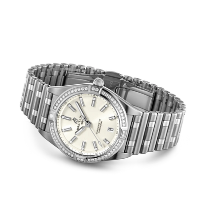 Chronomat 32 Stainless steel (gem-set) 32 mm A77310591A1A1 third view