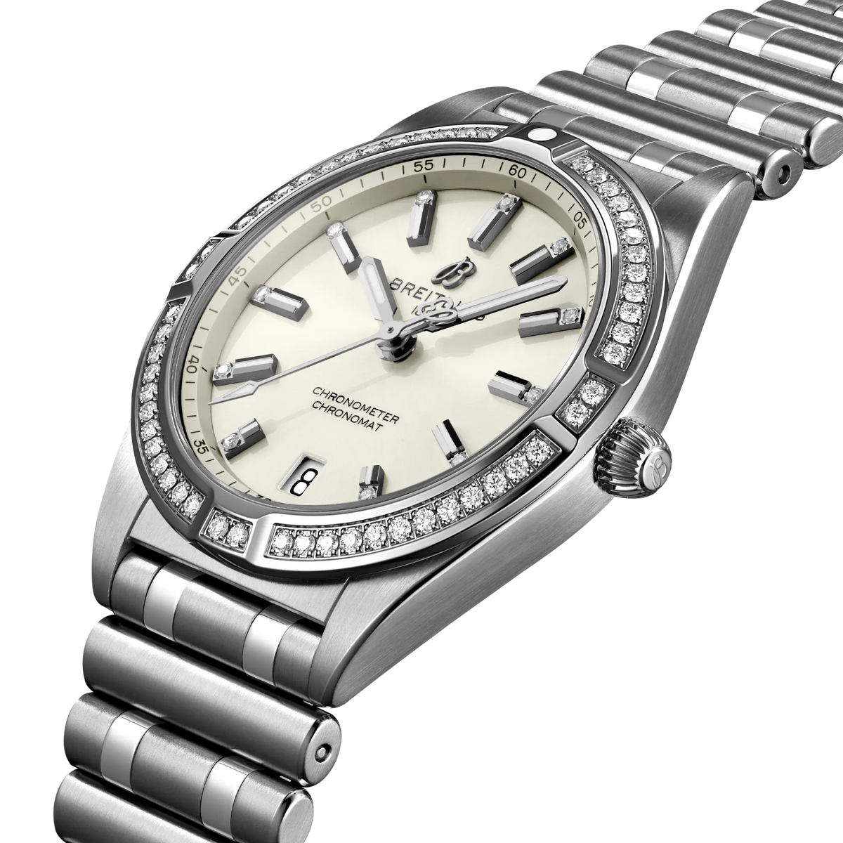 Chronomat 32 Stainless steel (gem-set) 32 mm A77310591A1A1 second view