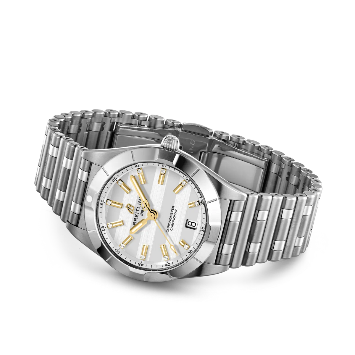 Chronomat 32 Six Nations England Stainless steel 32 mm A773105A1A1A1 third view