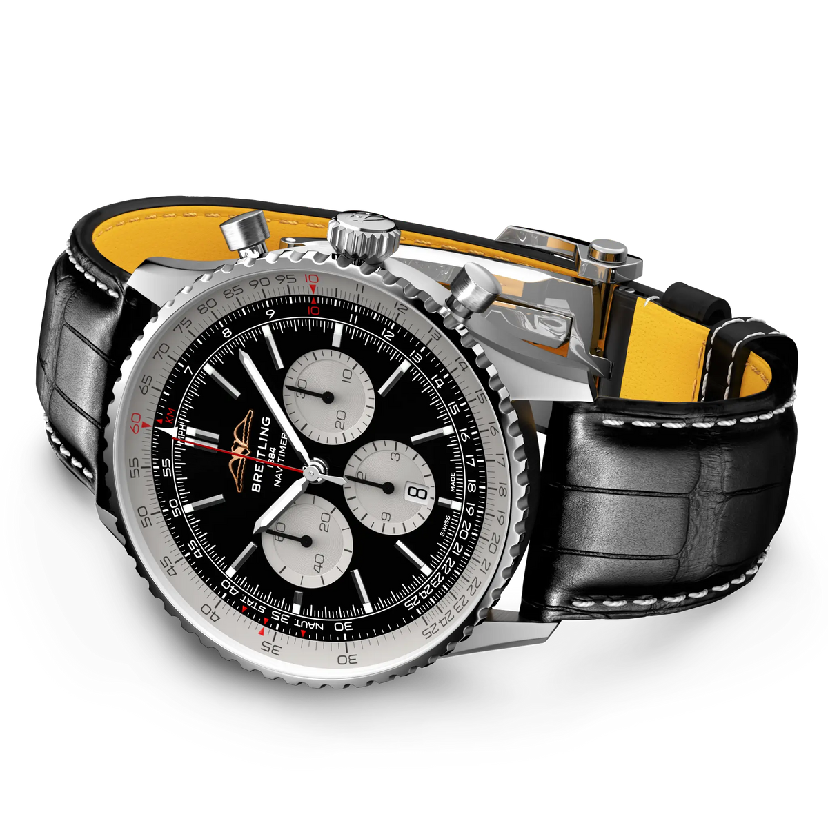 Navitimer B01 Chronograph 46 Stainless steel 46 mm AB0137211B1P1 third view