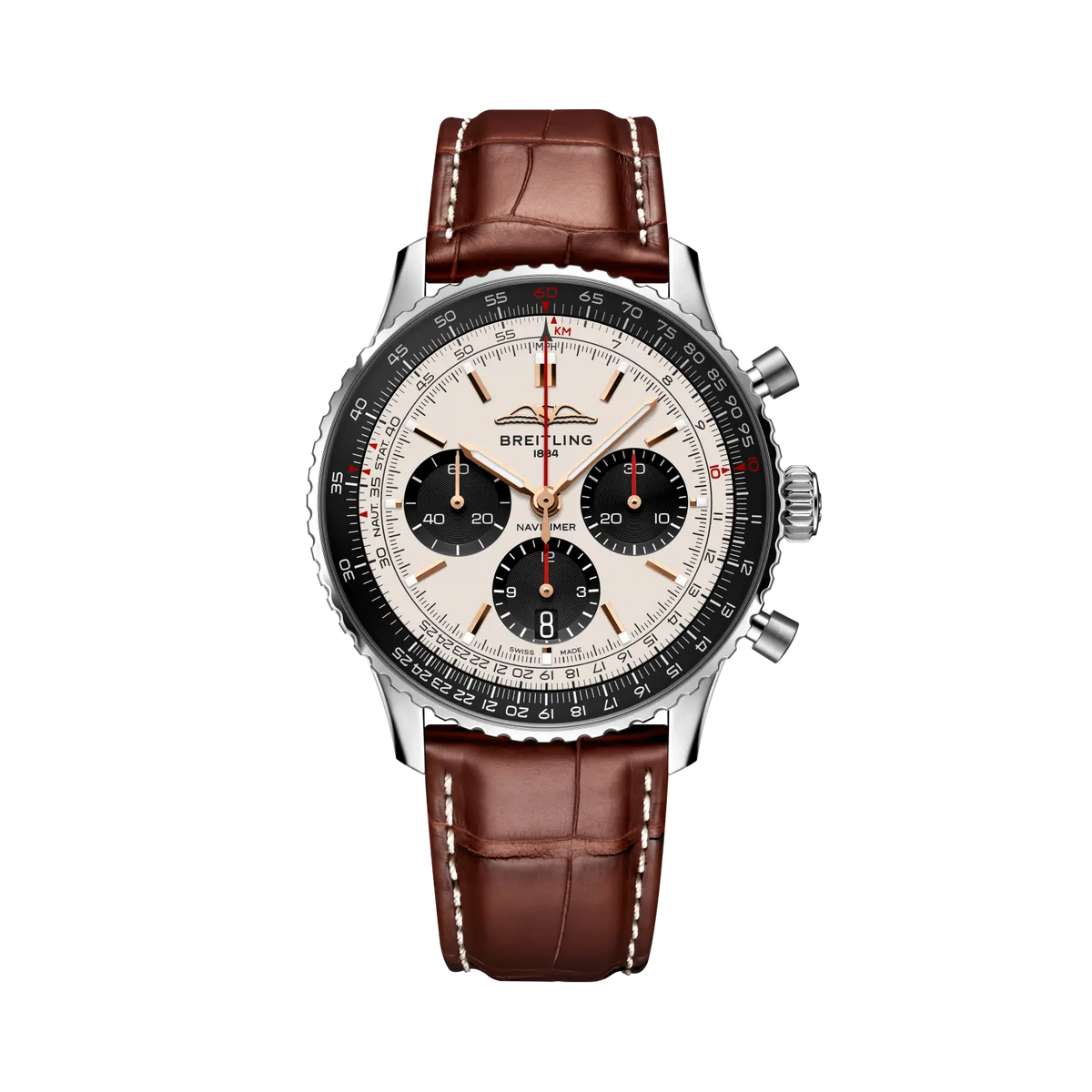 Navitimer B01 Chronograph 43 Stainless steel 43 mm AB01381E1G1P1 main view