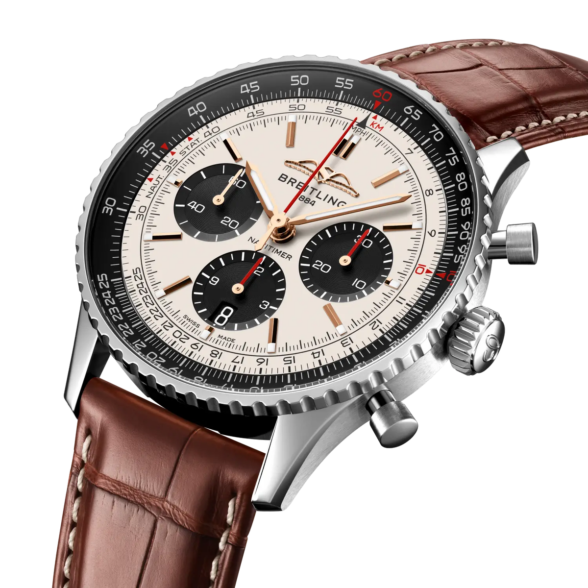 Navitimer B01 Chronograph 43 Stainless steel 43 mm AB01381E1G1P1 secondary view