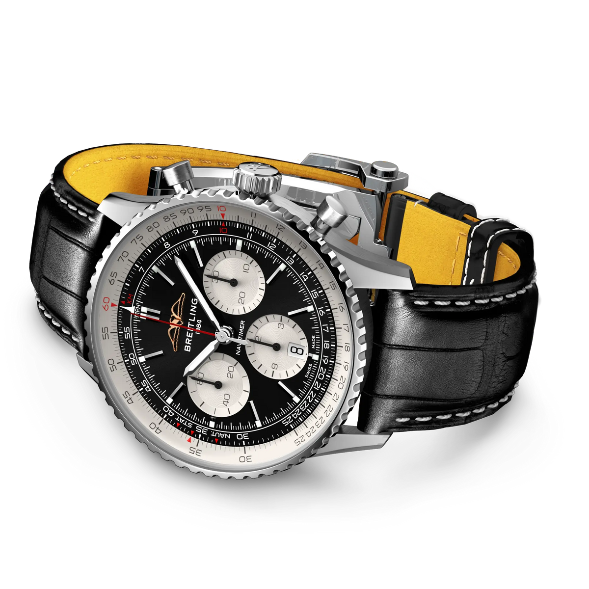 Navitimer B01 Chronograph 43 Stainless steel 43 mm AB0138211B1P1 third view