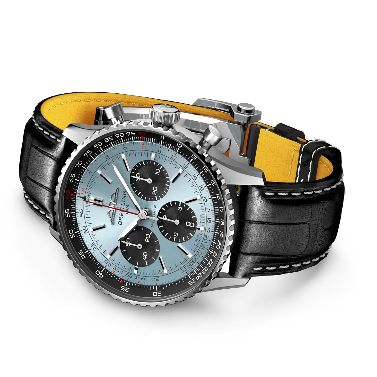 Navitimer B01 Chronograph 43 Stainless steel 43 mm AB0138241C1P1 third view