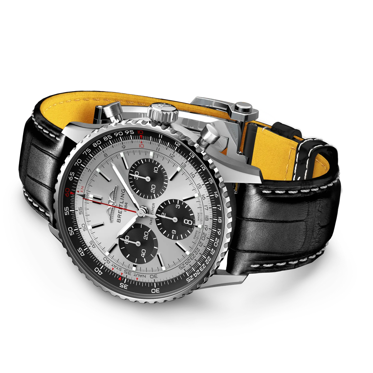 Navitimer B01 Chronograph 43 Stainless steel 43 mm AB0138241G1P1 third view