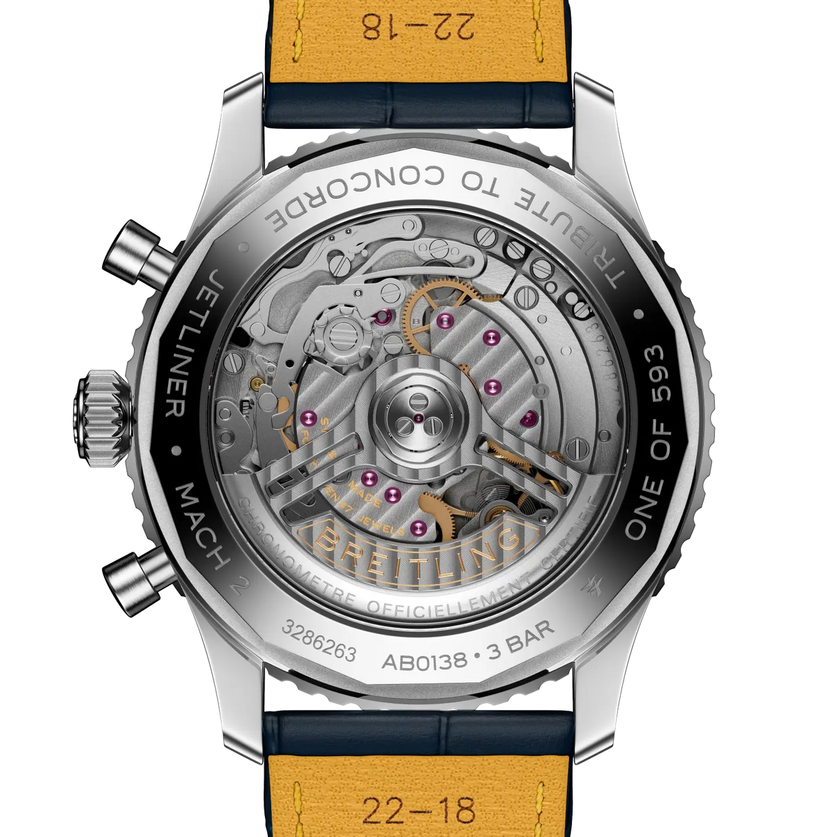 Navitimer B01 Chronograph 43 Tribute to Concorde Stainless steel 43 mm AB01389C1C1P1 fourth view