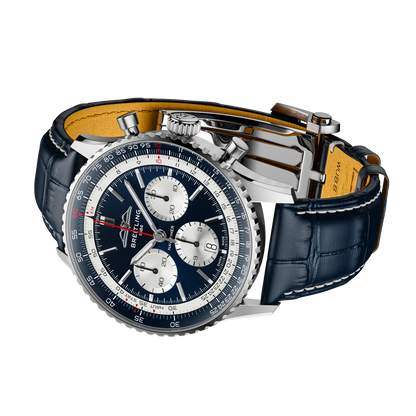 Navitimer B01 Chronograph 43 Tribute to Concorde Stainless steel 43 mm AB01389C1C1P1 third view