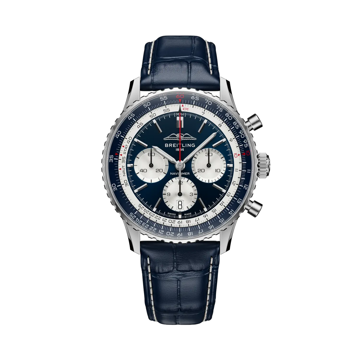 Navitimer B01 Chronograph 43 Tribute to Concorde Stainless steel 43 mm AB01389C1C1P1 main view