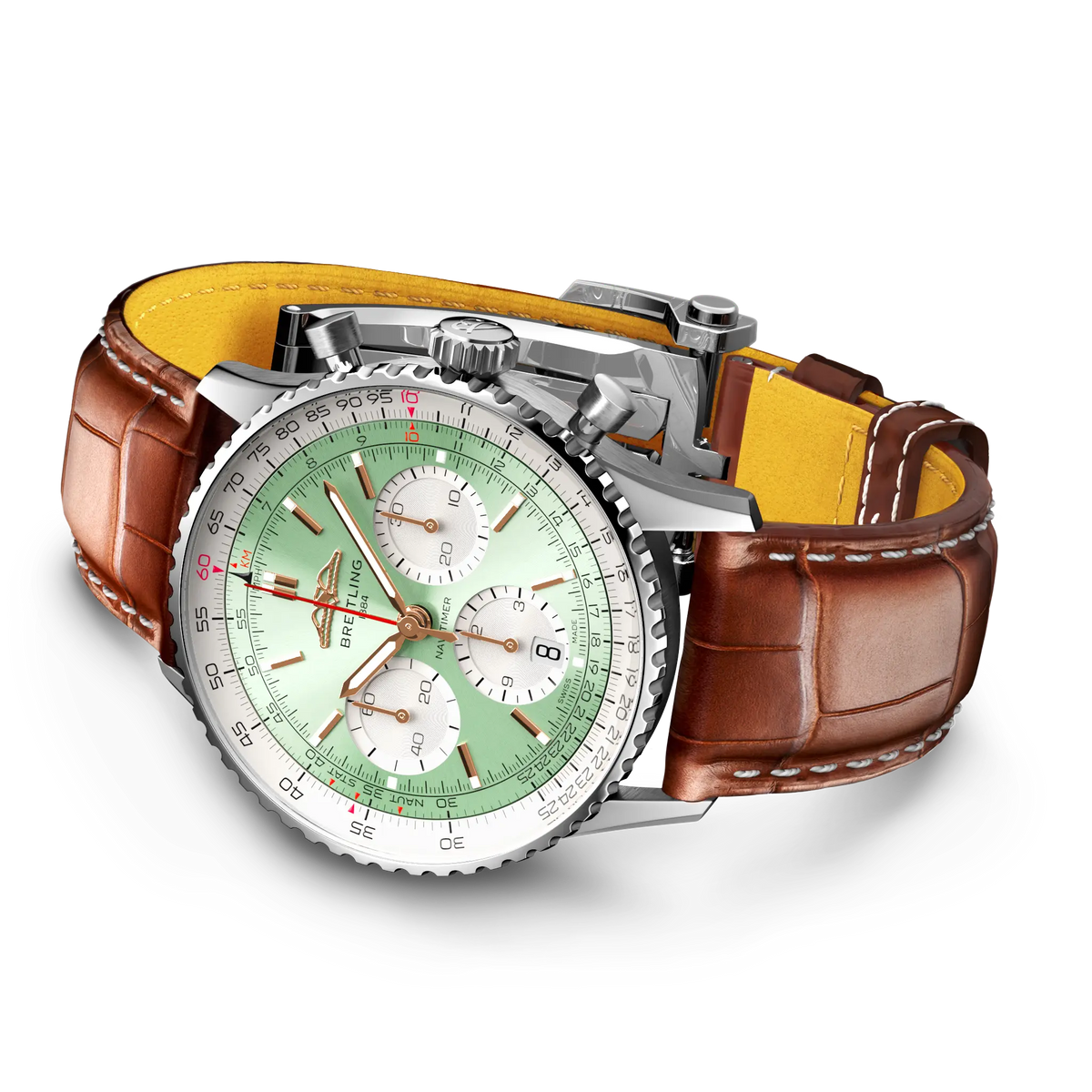 Navitimer B01 Chronograph 41 Stainless steel 41 mm AB0139211L1P1 third view