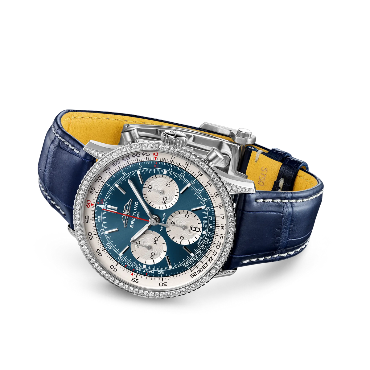 Navitimer B01 Chronograph 41 Stainless steel (gem-set) 41 mm AB0139631C1P1 third view