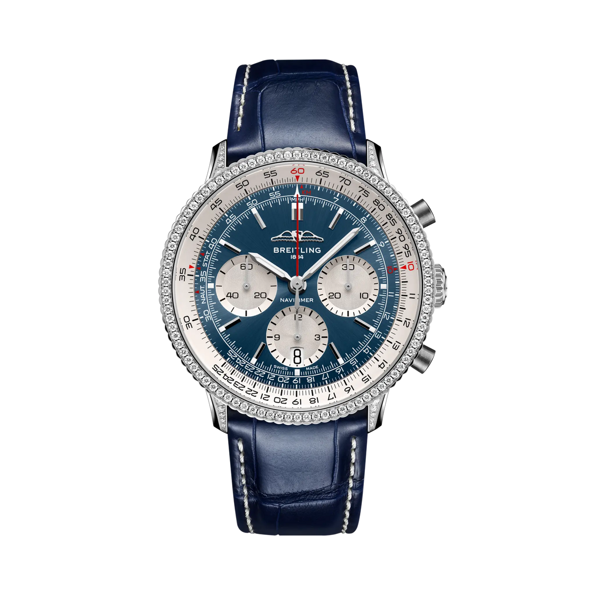 Navitimer B01 Chronograph 41 Stainless steel (gem-set) 41 mm AB0139631C1P1 main view