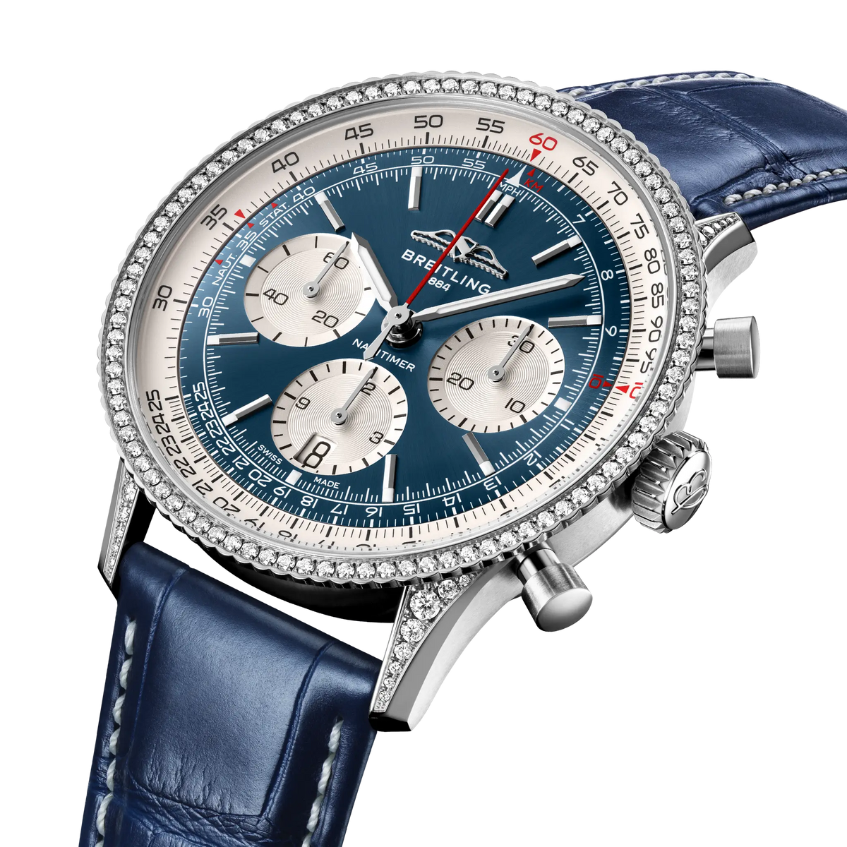 Navitimer B01 Chronograph 41 Stainless steel (gem-set) 41 mm AB0139631C1P1 secondary view