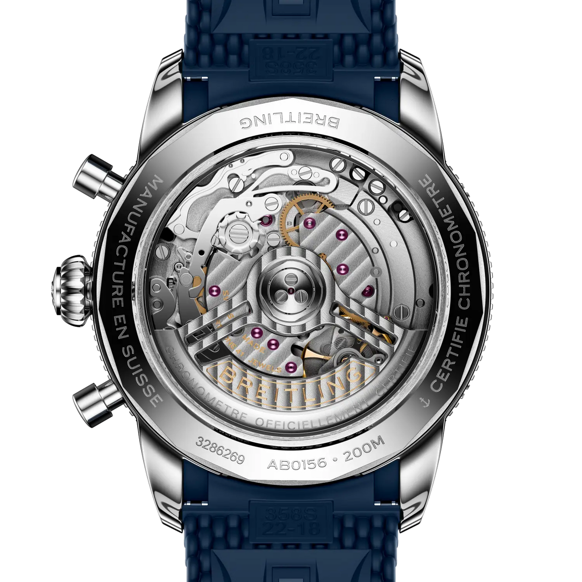 Superocean Heritage B01 Chronograph 42 Stainless steel 42 mm AB0156161C1S1 third view