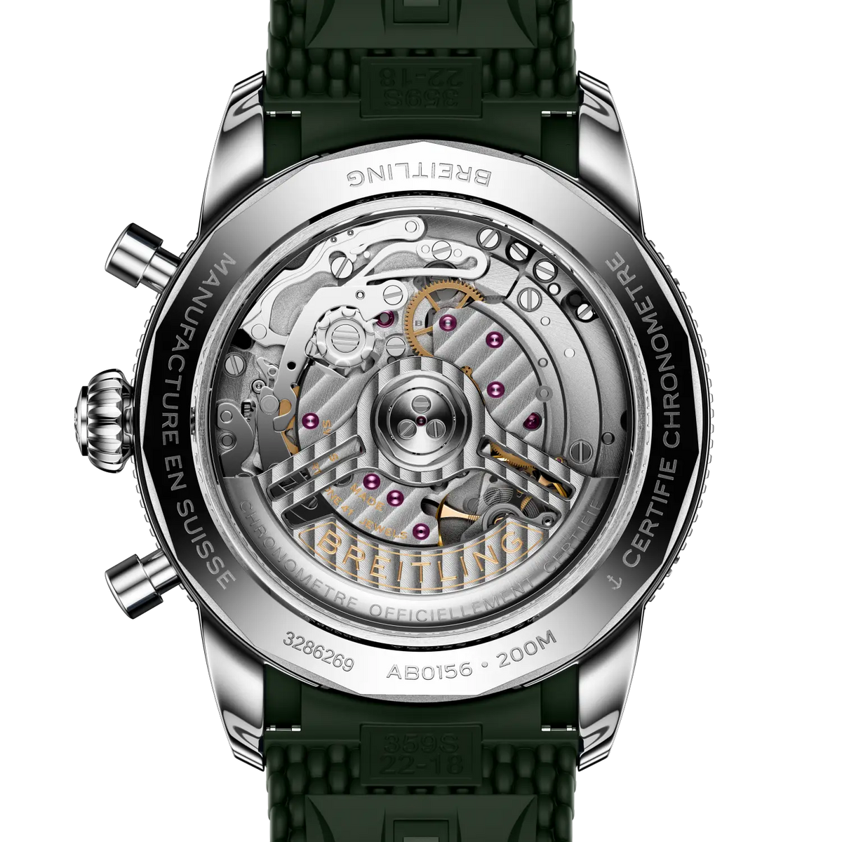 Superocean Heritage B01 Chronograph 42 Stainless steel 42 mm AB0156361L1S1 third view
