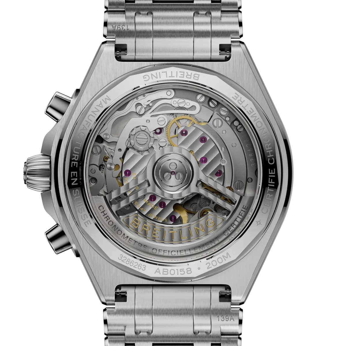 Chronomat B01 Chronograph 42 Stainless steel 42 mm AB0158101L1A1 fourth view