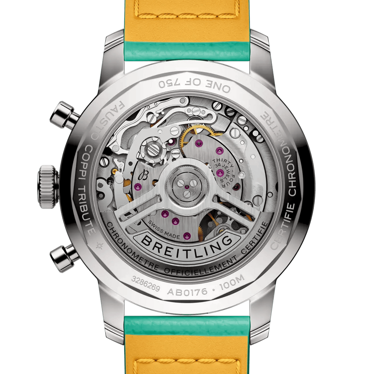 Top Time B01 Fausto Coppi Stainless steel 41 mm AB01768A1A1X1 third view